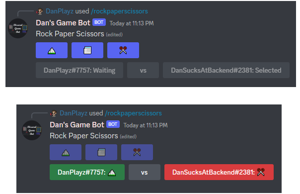 RockPaperScissors game